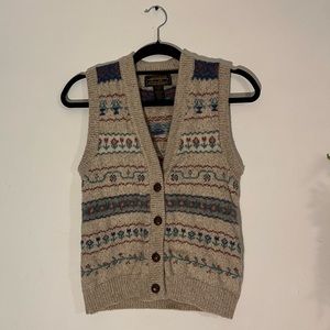 Women’s Eddie Bauer Wool Floral Sweater Vest